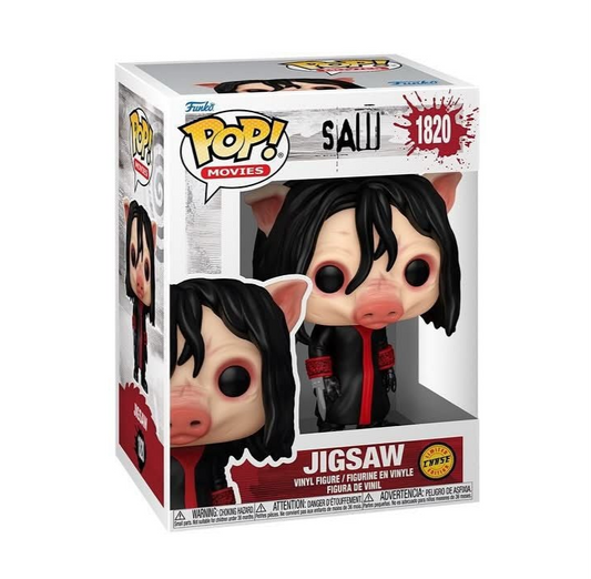 Funko Pop! Saw - Jigsaw 1820 CHASE + Pop Protector