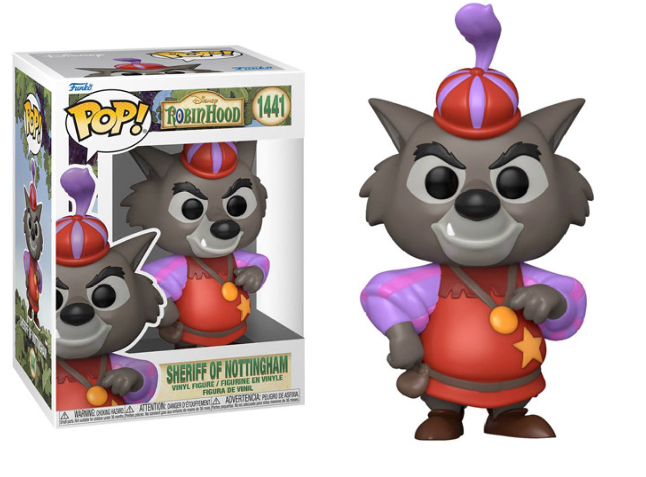 Funko Pop! Disney Robin Hood Sheriff of Nottingham 1441 + Free Protector