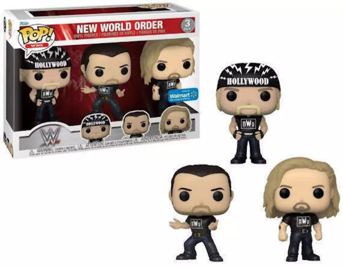 Funko Pop! WWE New World Order Hulk Hogan, Scott Hall, Kevin Nash Walmart Exclusive 3 Pack