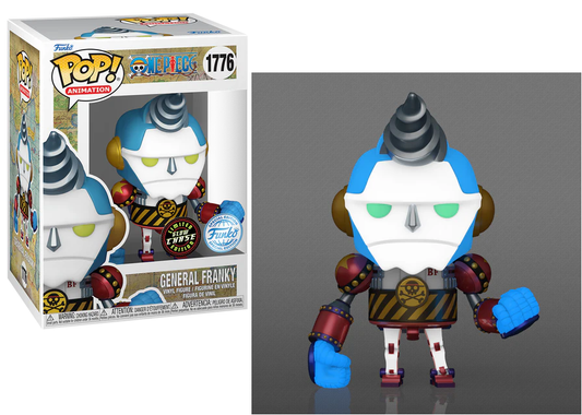 Funko Pop! One Piece - General Franky 1776 Funko Special Edition GLOW CHASE + Free Protector