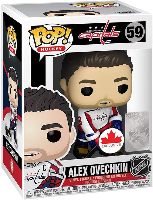 Funko Pop! NHL Washington Capitals - Alex Ovechkin 59 Figure + Pop Protector