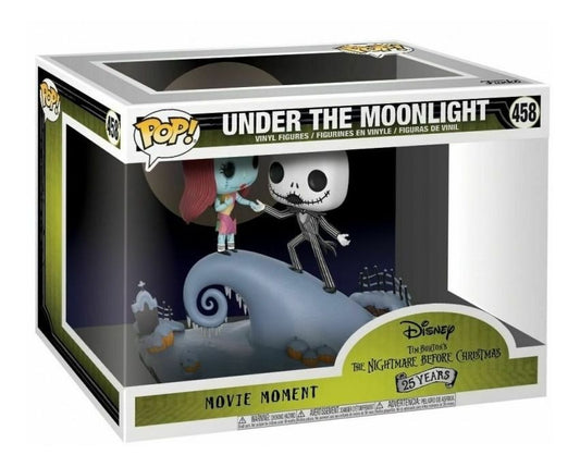 Funko Pop! Disney Tim Burton’s The Nightmare Before Christmas: Sally and Jack Skellington Under The Moonlight Movie Moment 458 Figure