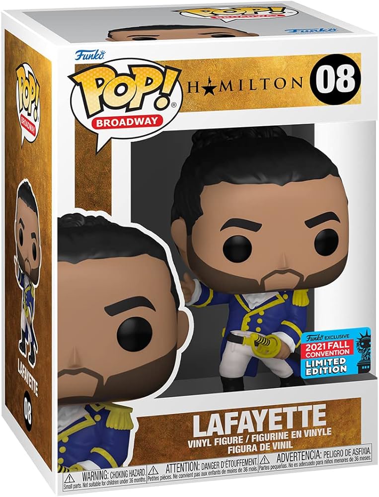 Funko Pop! Hamilton - Lafayette 08 Funko 2021 Fall Convention Exclusive Figure + Pop Protector