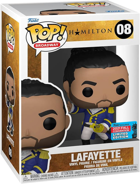 Funko Pop! Hamilton - Lafayette 08 Funko 2021 Fall Convention Exclusive Figure + Pop Protector