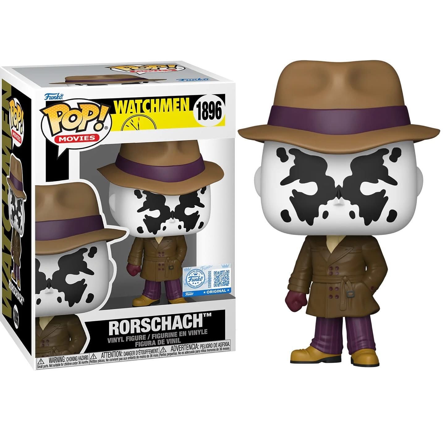Funko Pop! Watchmen - Rorschach 1896 Funko Special Edition Figure + Pop Protector