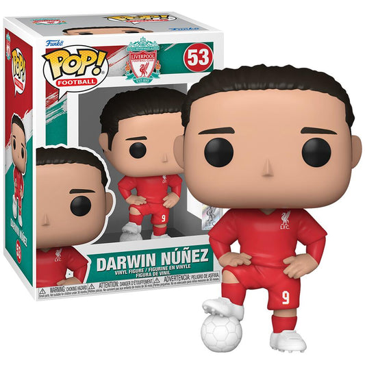Funko Pop! Football Soccer: You’ll Never Walk Alone Liverpool Football Club Darwin Núñez 53 + Free Protector