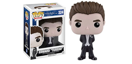 Funko Pop! The Twilight Saga - Edward “Tuxedo” 324 + Free Protector (slight box ware) (VAULTED)