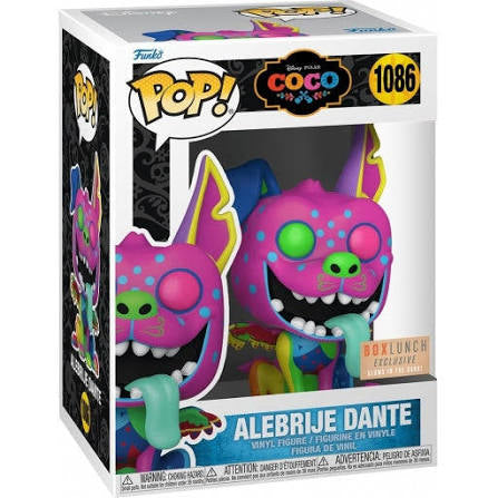 Funko Pop! Disney Pixar Coco Alebrije Dante 1086 Glows in the Dark BoxLunch Exclusive Figure +  Protector
