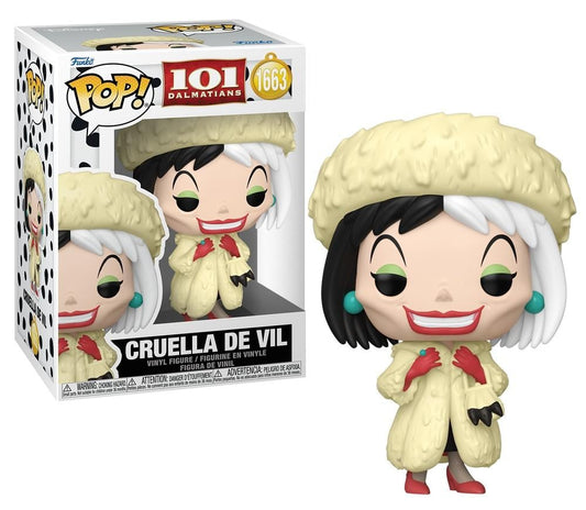 Funko Pop! 101 Dalmatians - Cruella De Vil 1663 Figure + Pop Protector