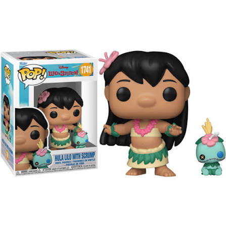 Funko Pop! Disney Lilo & Stitch - Hula Lilo with Scrump 1741 Figure + Pop Protector