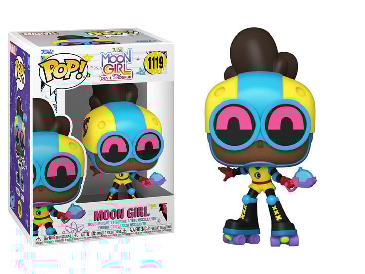 Funko Pop! Marvel Moon Girl and Devil Dinosaur: Moon Girl 1119 + Pop Protector
