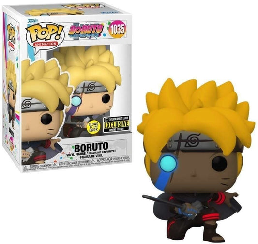 Funko Pop! Boruto Naruto Next Generations Boruto 1035 Glows in the Dark Entertainment Exclusive + Pop Protector