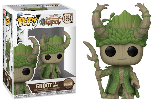 Funko Pop! Marvel We Are Groot - Groot As Loki 1394 + Free Protector