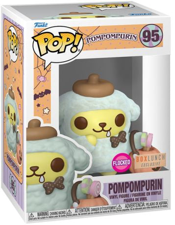 Funko Pop! Sanrio Halloween Pompompurin 95 Flocked BoxLunch Exclusive Figure + Pop Protector