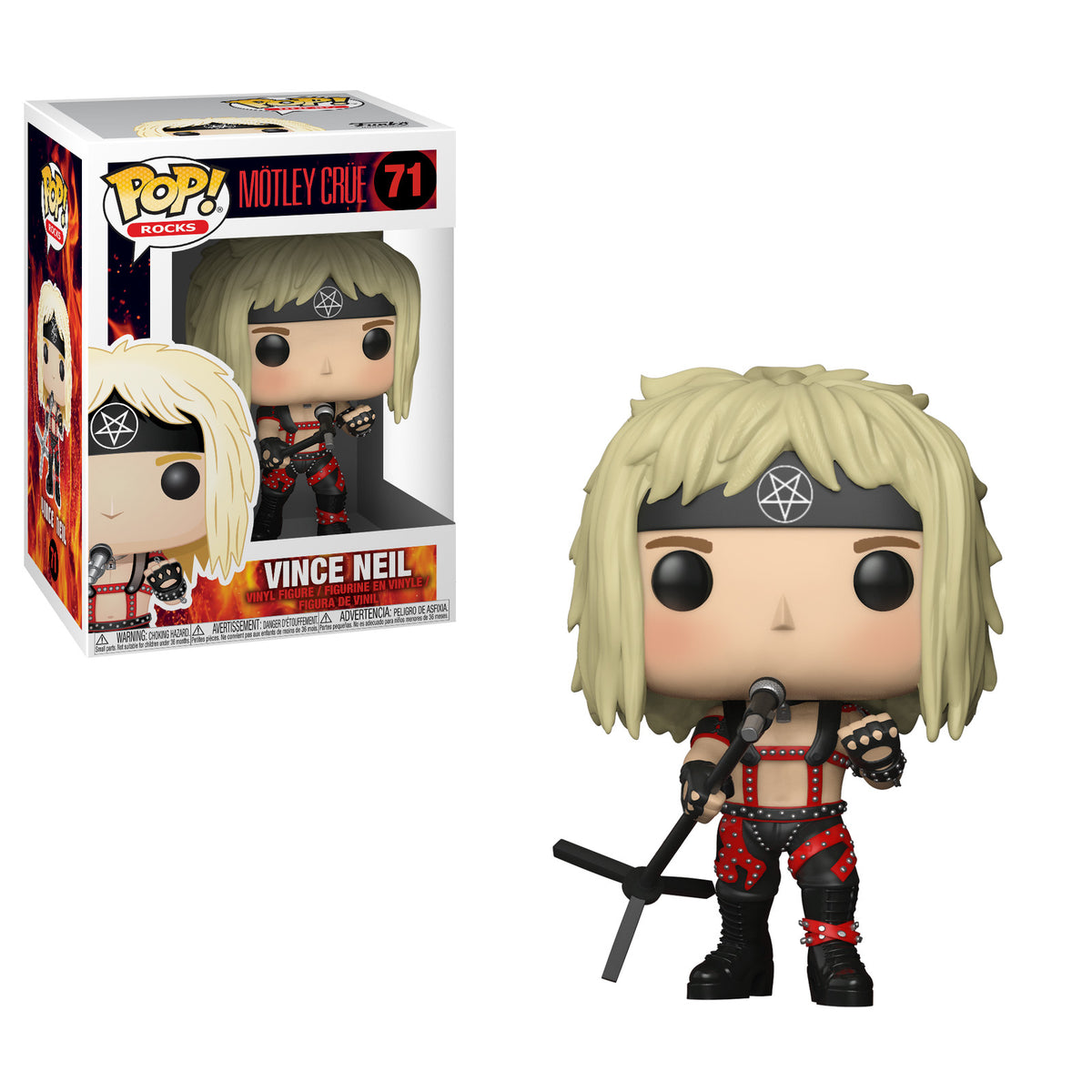 Funko Pop! Mötley Crüe - Vince Neil 71 Figure + Pop Protector