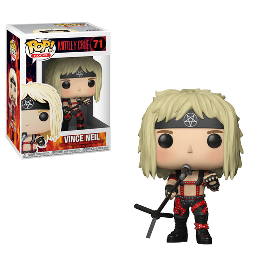 Funko Pop! Mötley Crüe - Vince Neil 71 Figure + Pop Protector