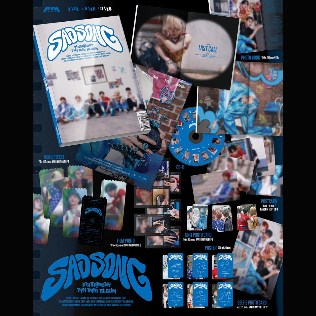 K-POP P1HARMONY - 7TH MINI ALBUM [SAD SONG] (3 VERSIONS)