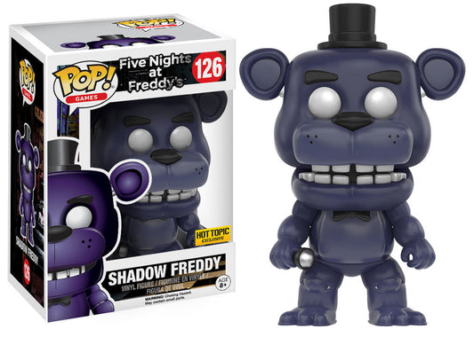 Funko Pop! FNAF : Five Night’s at Freddy’s - Shadow Freddy 126 Hot Topic Exclusive Figure + Pop Protector