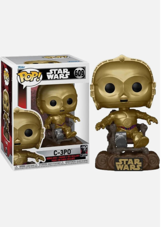 Funko Pop! Disney Star Wars Return of the Jedi C-3PO 609 + Free Protector