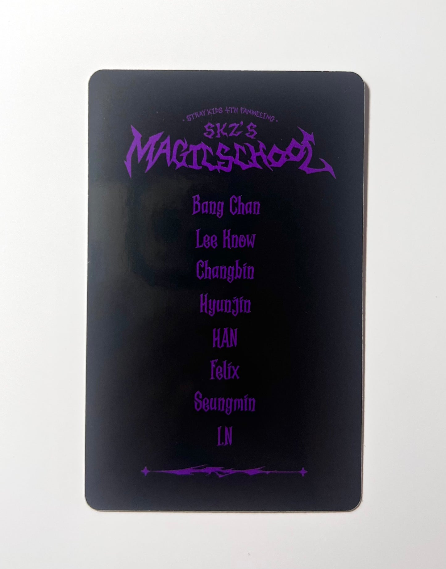 K-pop Stray Kids 4th Fanmeeting ‘SKZ’s Magic School’ JYP Shop Reward Felix Official Photocard