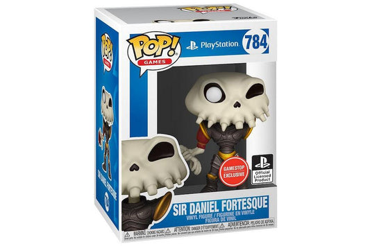 Funko POP! Games: PlayStation #784 - Sir Daniel Fortesque Game Stop EXCLUSIVE + Protector