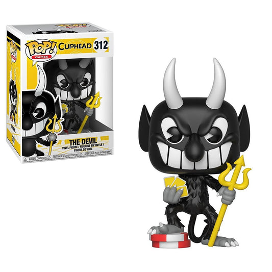 Funko Pop! Cuphead : The Devil 312 (VAULTED) + Pop Protector