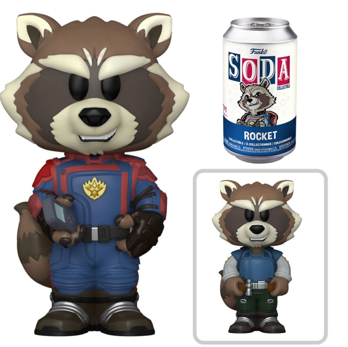 Marvel The Guardians of the Galaxy Rocket Sealed Limited Edition Funko Soda Pop Figure - Chance of CHASE!