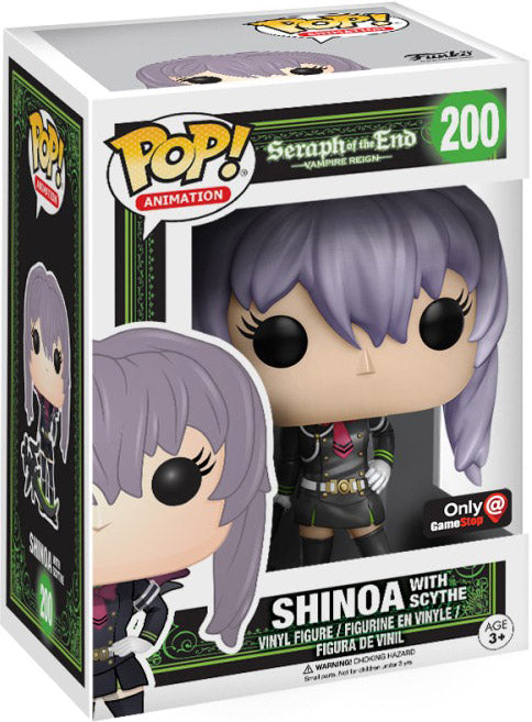 Funko Pop! Seraph of the End Vampire Reign Shinoa with Scythe 197 GameStop Exclusive + PROTECTOR (box-ware)