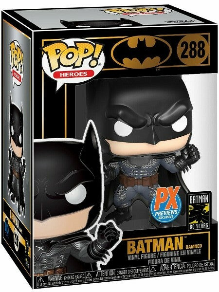 Funko Pop! DC Batman 80 Years - Batman Damned 288 PX Previews Exclusive + Pop Protector (box ware)