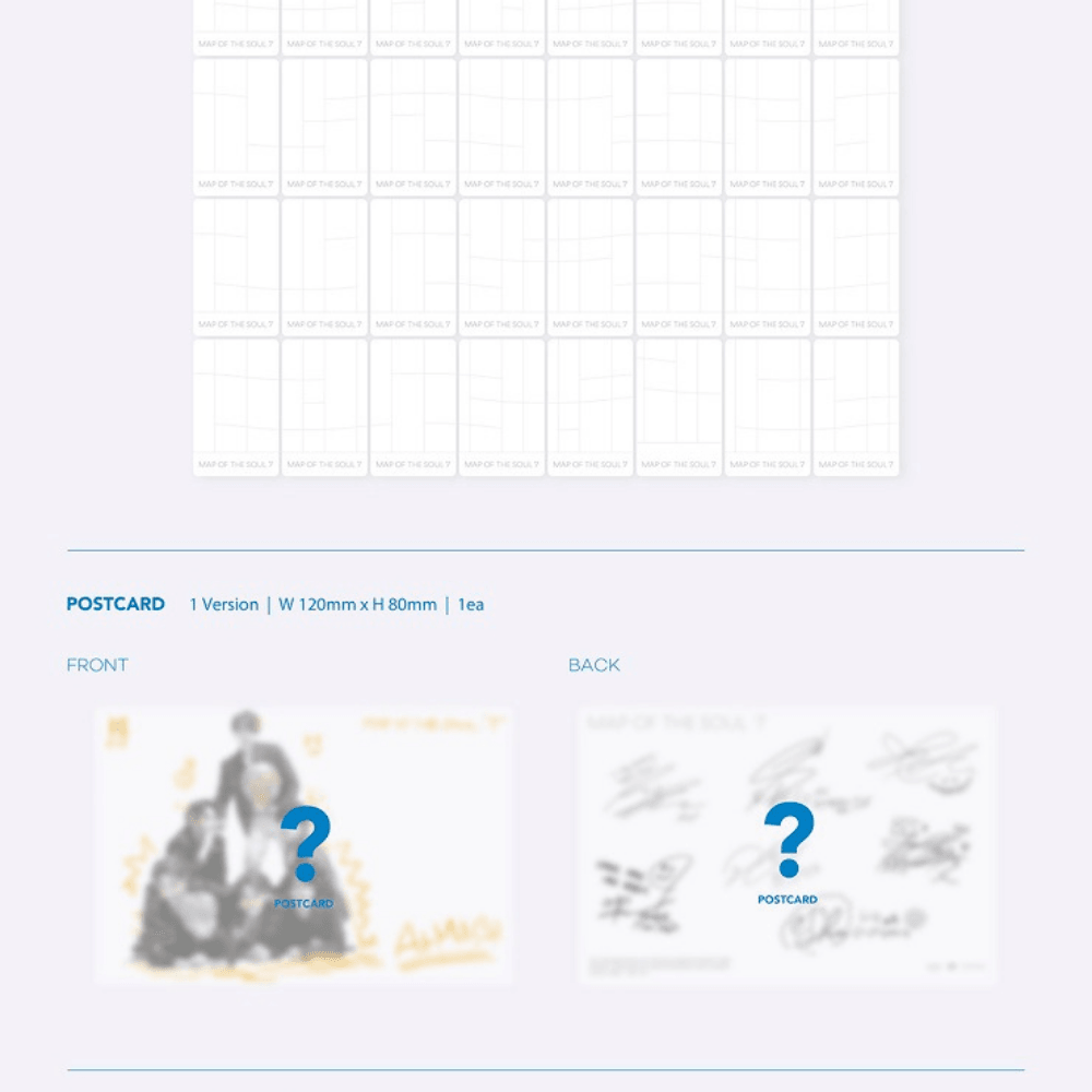 K-POP BTS - MAP OF THE SOUL: 7 ALBUM (4 VERSIONS)
