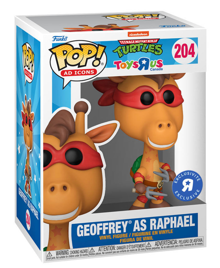Funko Pop! Nickelodeon Teenage Mutant Ninja Turtles - Geoffrey as Raphael 204 Toys R Us Exclusive + Pop Protector