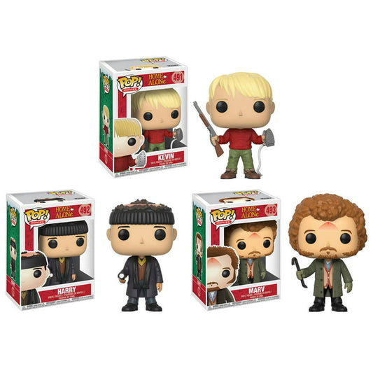 Funko Pops! Home Alone Kevin 491, Harry 492, and Marv 493 - Complete Set!