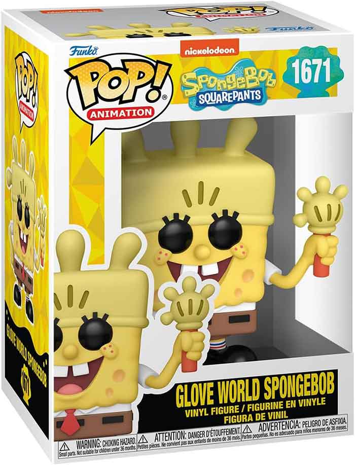 Funko Pop! Nickelodeon SpongeBob SquarePants - Glove World SpongeBob 1671 + Free Protector