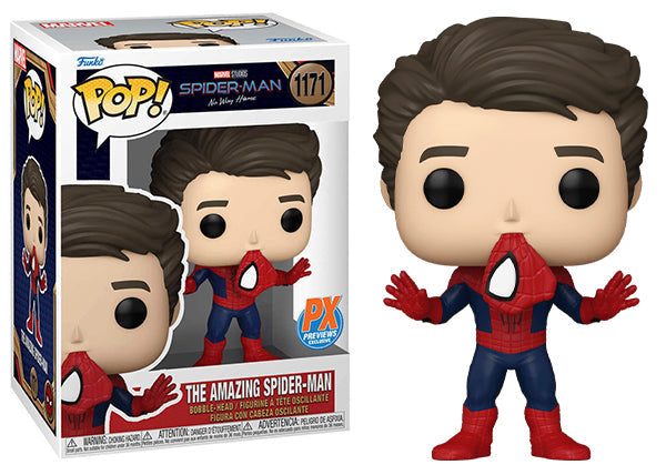 Funko Pop! Marvel Studios Spider-Man No Way Home : The Amazing Spider-Man 1171 PX Previews Exclusive + Pop Protector