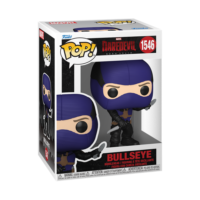 Funko Pop! Marvel Daredevil Born Again : Bullseye 1546 Figure + Pop Protector