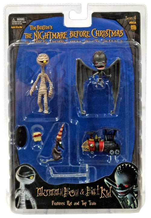 Tim Burton’s Nightmare Before Christmas Mummy Boy and Bat Kid Reel Toys Series 4 Action Figure