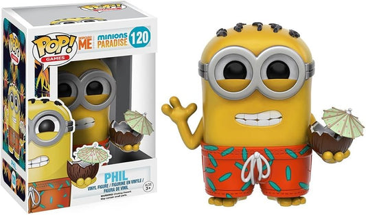 Funko Pop! Despicable Me - Minions Paradise Phil 120 (VAULTED) + Free Protector