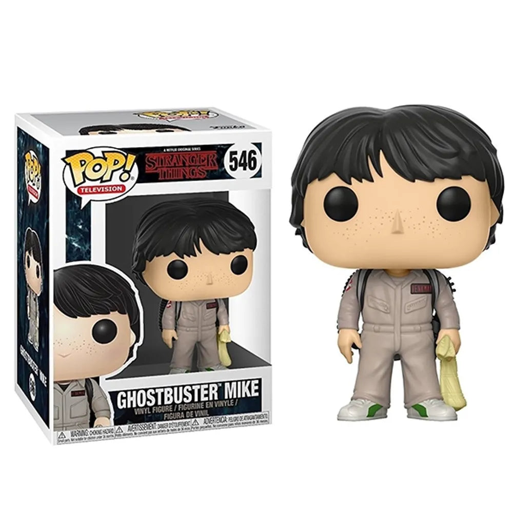 Funko Pop! Netflix Stranger Things Ghostbuster Mike Wheeler 546 (VAULTED) + Free Protector