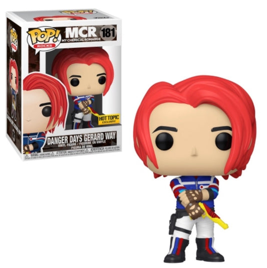 Funko Pop! MCR - My Chemical Romance : Danger Days Gerard Way 181 Hot Topic Exclusive Figure + Pop Protector
