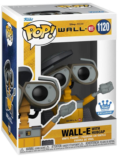 Funko Pop! Disney Pixar Wall-E with Hubcap 1120 Funko Shop Exclusive + Pop Protector