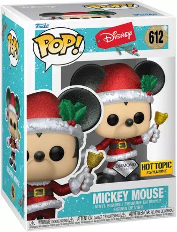 Funko Pop! Disney Mickey Mouse 612 Diamond Collection Hot Topic Exclusive + Free Protector