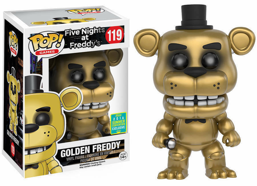 Funko Pop! FNAF: Five Nights at Freddy’s - Golden Freddy Fazbear 119 Funko 2016 Summer Convention Exclusive (VAULTED) (box blemishes)+ Free Protector