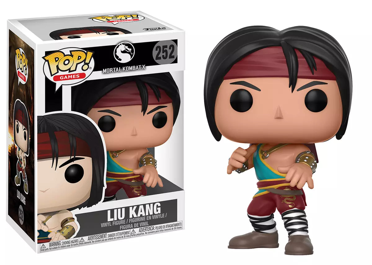 Funko Pop! Mortal Kombat X - Liu Kang 252 + Free Protector (VAULTED)