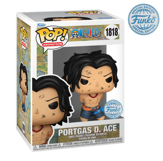 Funko Pop! One Piece Portrgas D. Ace 1818 Funko Special Edition + Pop Protector