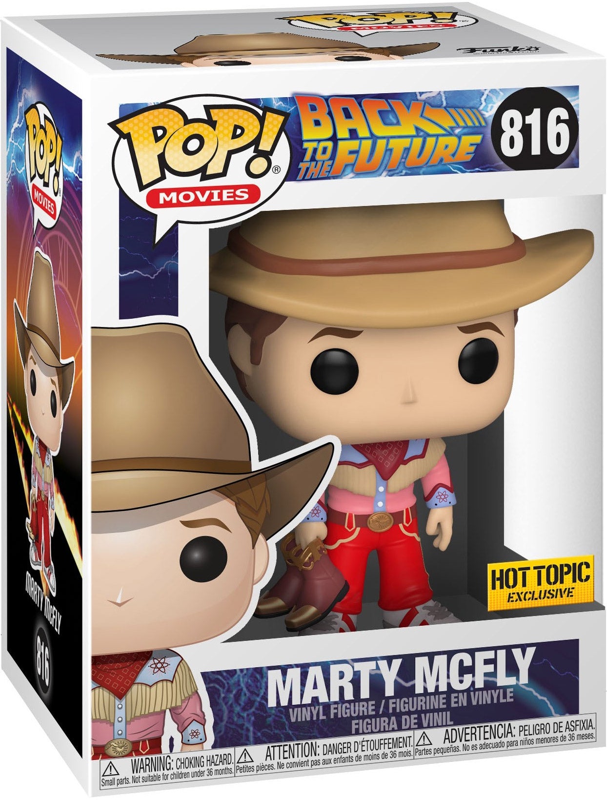 Funko Pop! Back to the Future - Marty McFly 816 Hot Topic Exclusive + Free Protector (VAULTED)