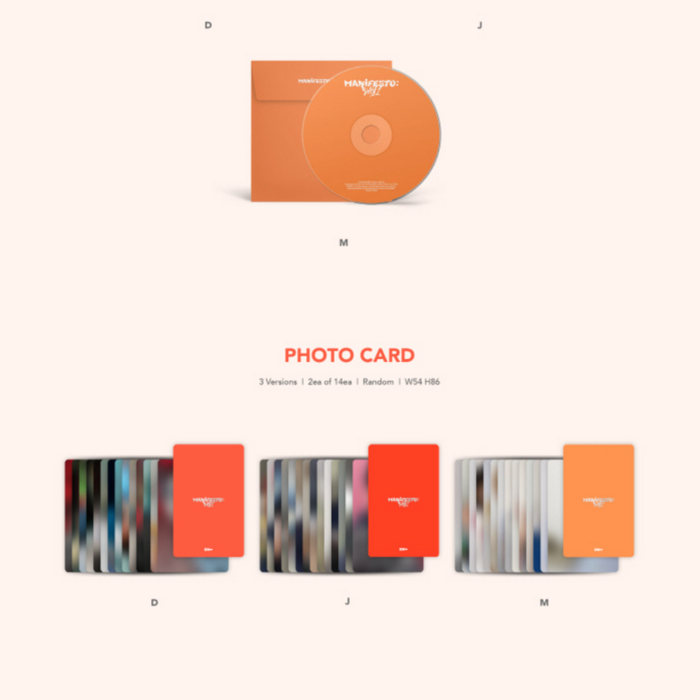 K-pop Enhypen Manifesto : Day 1 J Ver. Album