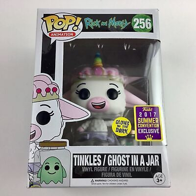 Funko Pop! Rick and Morty - Tinkles / Ghost In A Jar 256 Glows in the Dark Funko 2017 Summer Convention Exclusive (VAULTED) + Free Protector