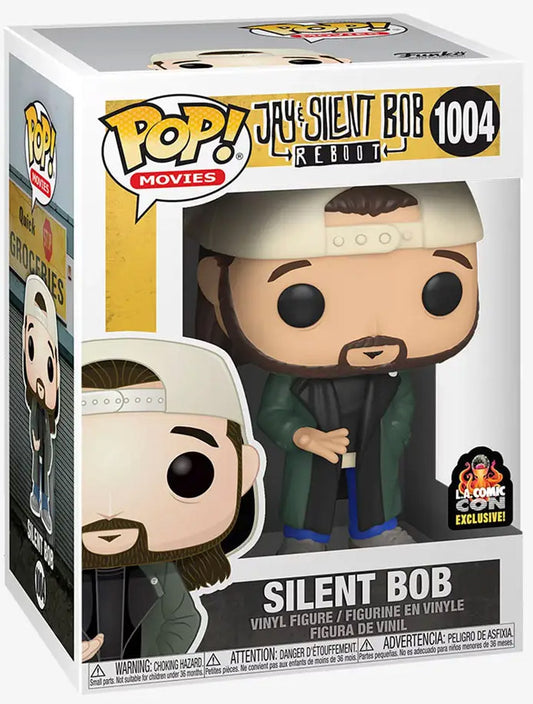 Funko Pop! Jay and Silent Bob Reboot : Silent Bob 1004 LA Comic Con Exclusive + Pop Protector