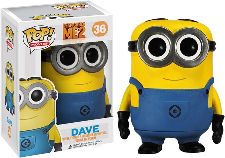 Funko Pop! Despicable Me 2 - Dave 36 (VAULTED) + Free Protector