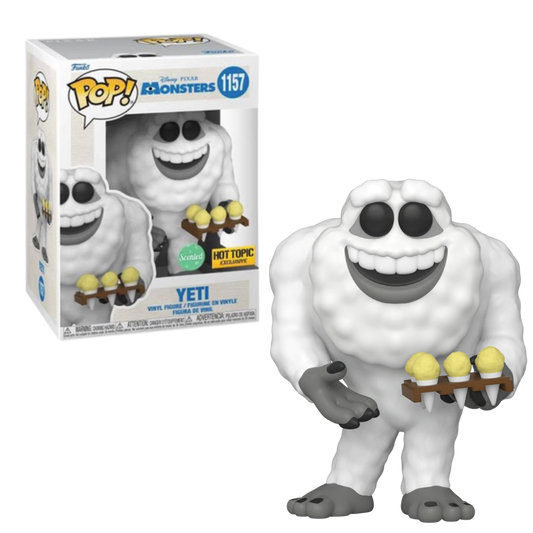 Funko Pop! Disney Pixar Monsters Inc. Yeti 1157 Scented Hot Topic Exclusive + Protector